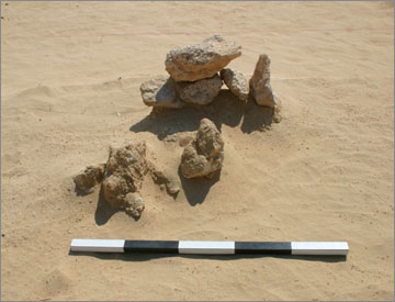 Figure 10. Cluster of Stones [11685]. View site west