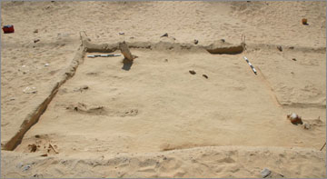 Figure 18. Grid Square K52 showing spread of burial pits. View site south