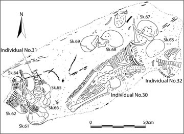 Figure 24. Bone Cluster (11617) following removal of covering fill