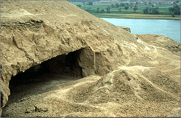 An underground quarry near Sheikh Said, dating to much later than the Amarna Period