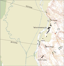 Map of Boundary Stelae
