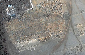 Quickbird satellite image of the Great Aten Temple, taken in 2006