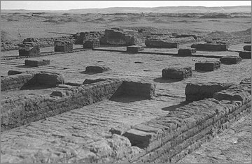 Building R42.9 of the ‘Military and Police Quarters’, after excavation (1936), viewed towards the south-east.