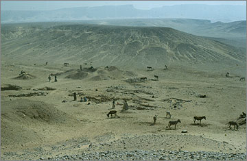 View of the zir-area during excavation in 1983.