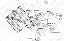 General map of the Workmen’s Village site, showing the main areas.