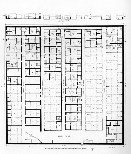 Plan of the 1921/1922 excavation within the walled village.