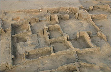 Caption: House N50.39 at the end of the excavation. Facing south