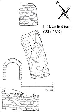 (Fig.18) Plan and elevations of tomb [11397]
