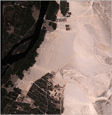 Quickbird satellite image of the Amarna plain